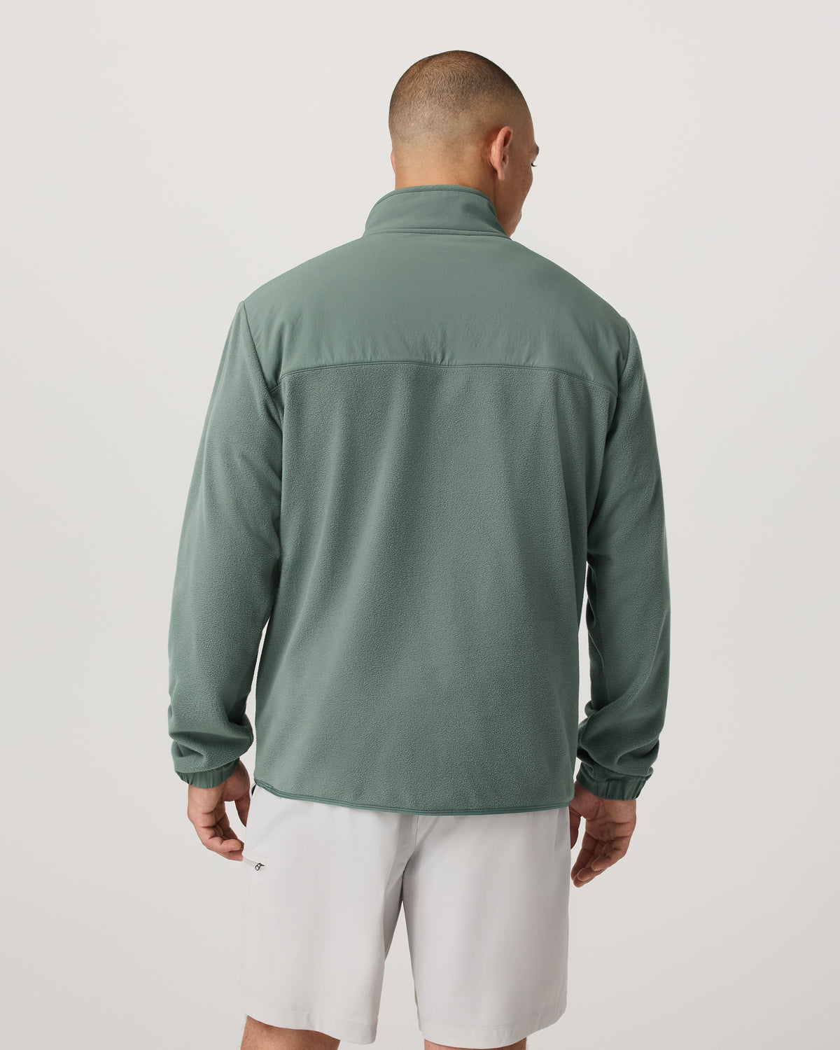Aspen 1/2 Snap Men's Fleece Mock-Neck Pullover: Marsh | Vuori