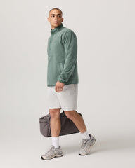 Aspen 1/2 Snap Men's Fleece Mock-Neck Pullover: Marsh | Vuori