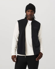 Aspen Vest Men's Black Zip-Up Fleece Vest | Vuori Discount