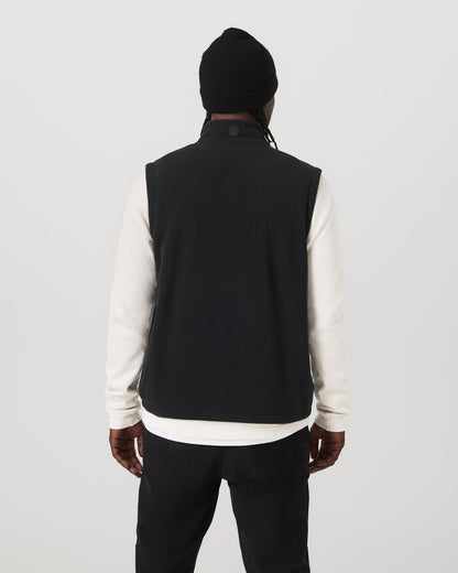 Aspen Vest Men's Black Zip-Up Fleece Vest | Vuori Discount
