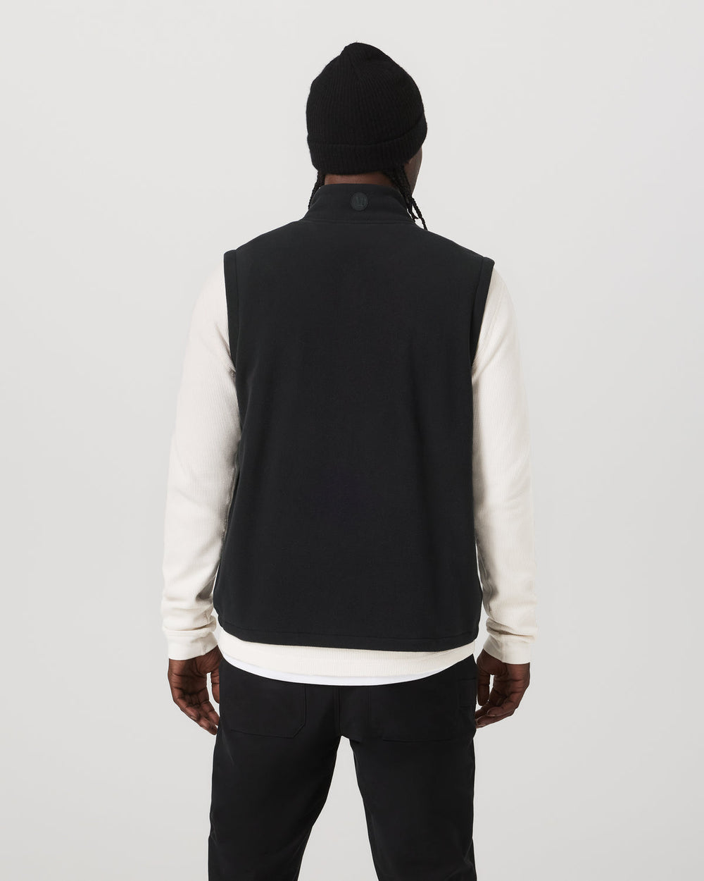 Aspen Vest Men's Black Zip-Up Fleece Vest | Vuori Discount