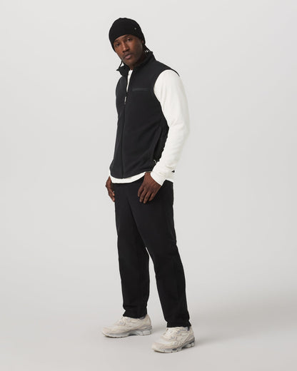 Aspen Vest Men's Black Zip-Up Fleece Vest | Vuori Discount