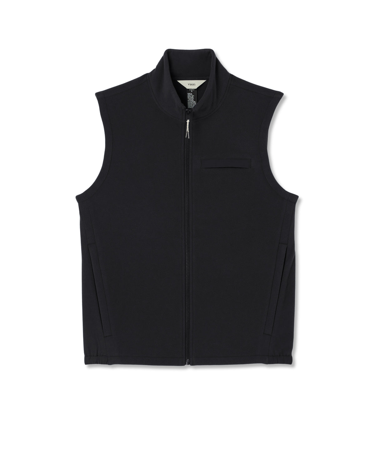 Aspen Vest Men's Black Zip-Up Fleece Vest | Vuori Discount