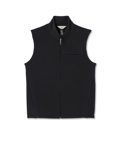 Aspen Vest Men's Black Zip-Up Fleece Vest | Vuori Discount