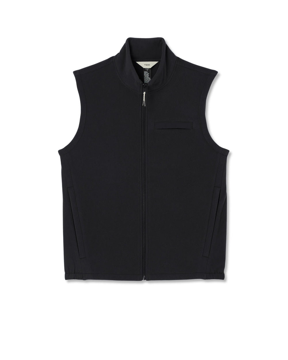 Aspen Vest Men's Black Zip-Up Fleece Vest | Vuori Discount