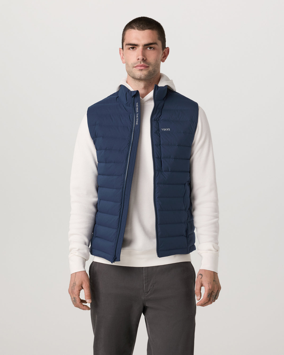 Steadfast Insulated Vest Men's Blue Coast Vest | Vuori Sale