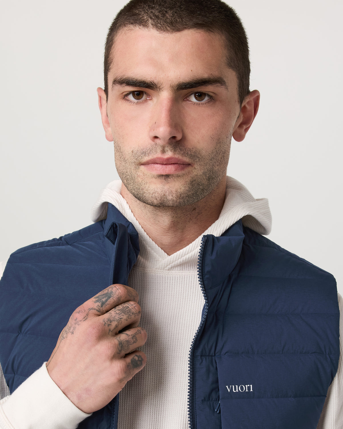 Steadfast Insulated Vest Men's Blue Coast Vest | Vuori Sale