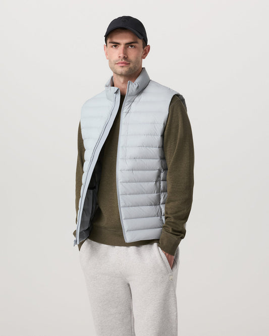 Steadfast Insulated Vest Men's Sea Fog Vest | Vuori For sale