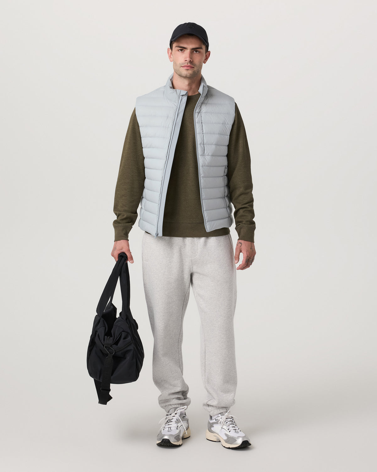 Steadfast Insulated Vest Men's Sea Fog Vest | Vuori For sale