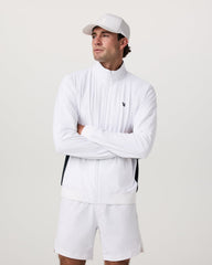 Fleet Jacket Men's White Color Block Jacket | Vuori Outlet