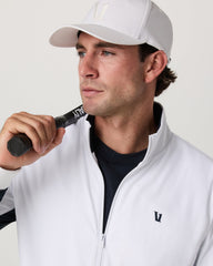 Fleet Jacket Men's White Color Block Jacket | Vuori Outlet