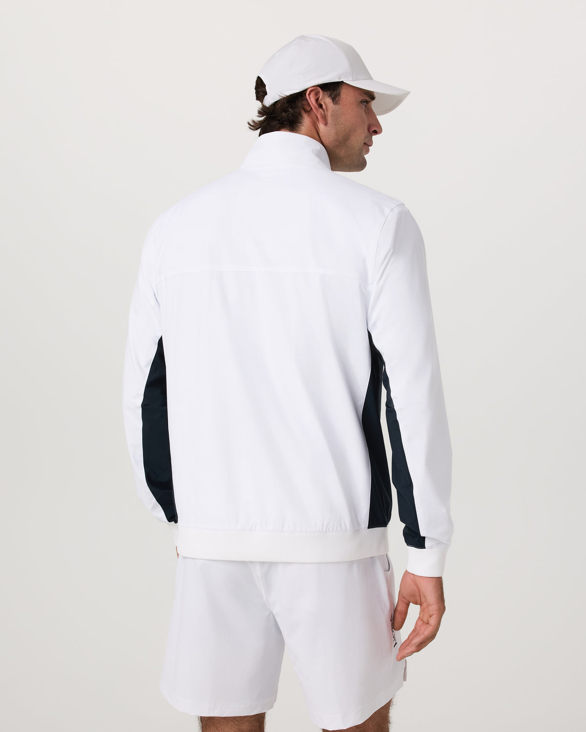 Fleet Jacket Men's White Color Block Jacket | Vuori Outlet