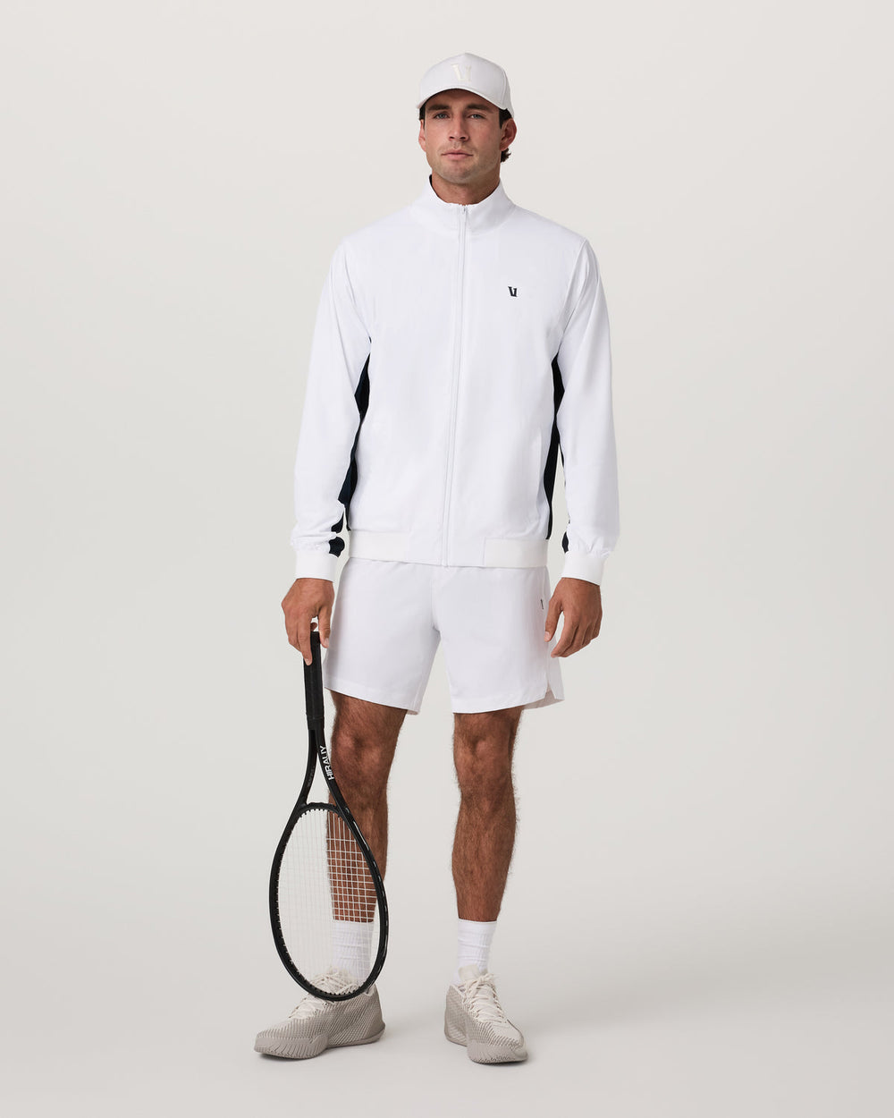 Fleet Jacket Men's White Color Block Jacket | Vuori Outlet