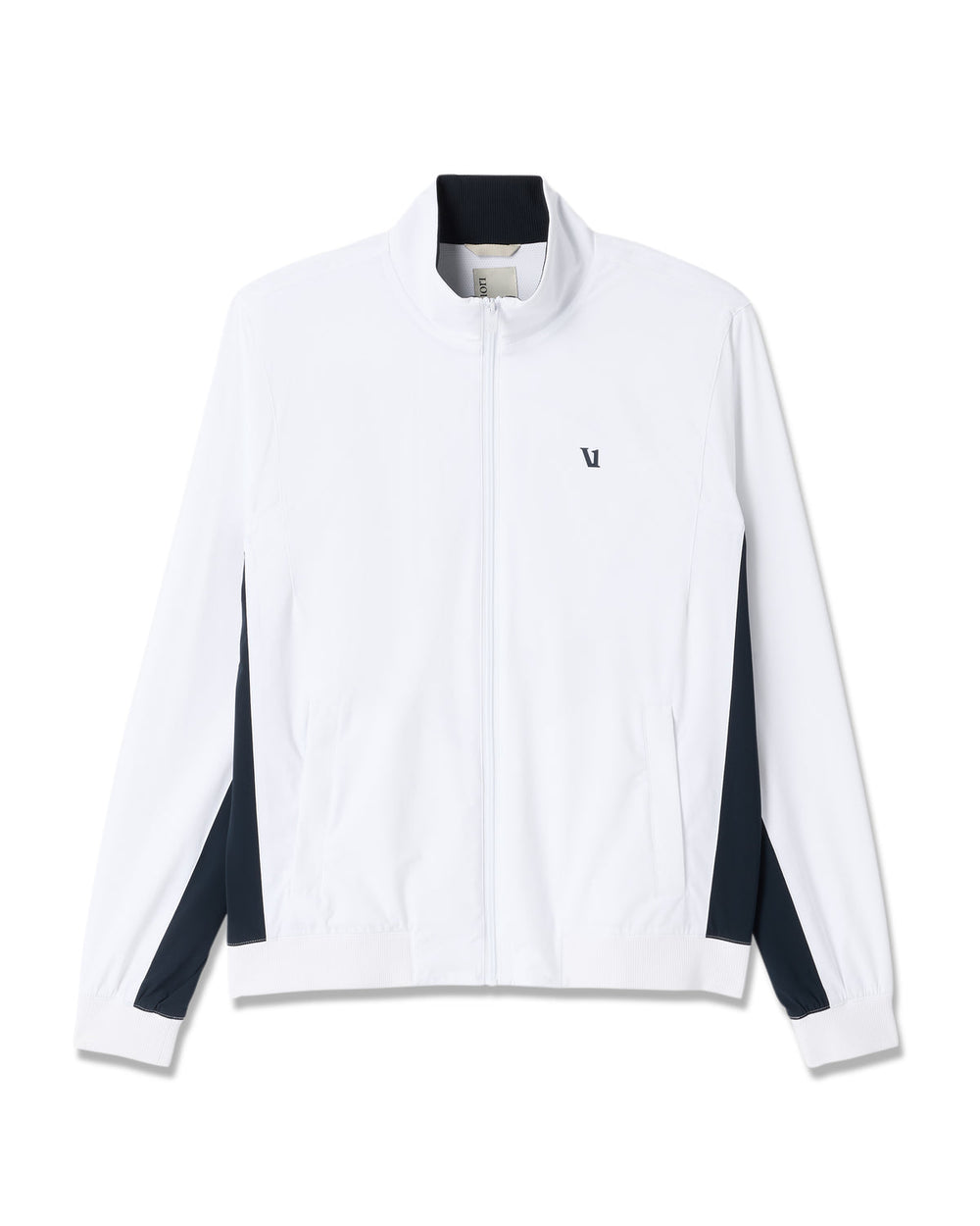 Fleet Jacket Men's White Color Block Jacket | Vuori Outlet