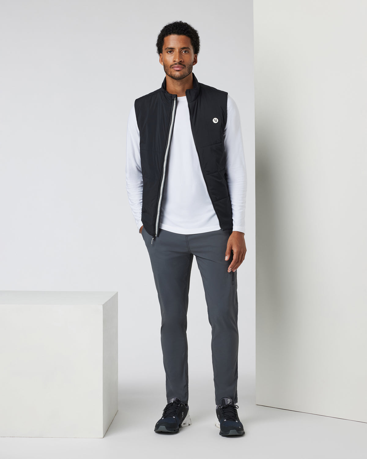 Echo Insulated Vest 2.0 Men's Black Vest | Vuori US