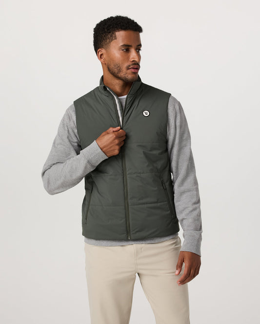 Echo Insulated Vest 2.0 Men's River Rock Vest | Vuori Clothing