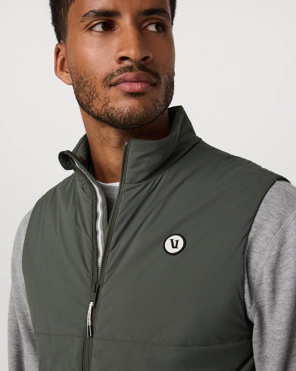 Echo Insulated Vest 2.0 Men's River Rock Vest | Vuori Clothing