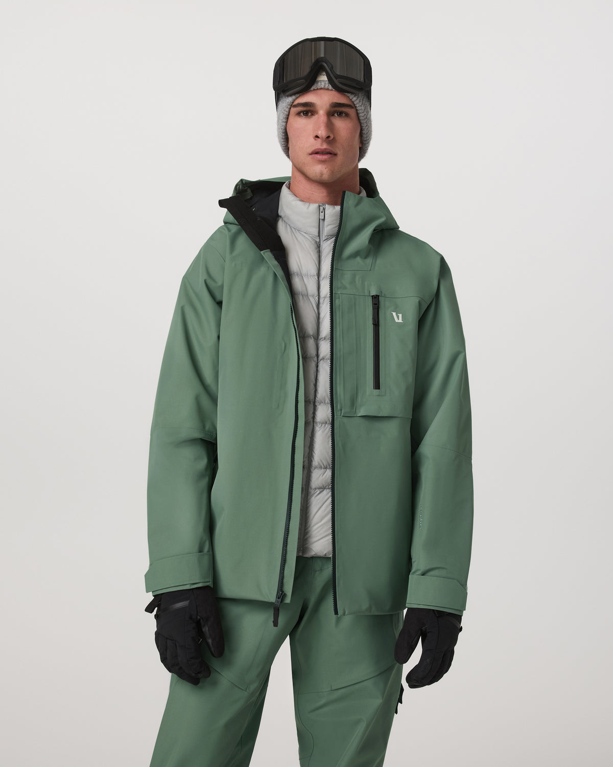 Taika Snow Shell Men's Sea Pine Ski/Board Jacket | Vuori