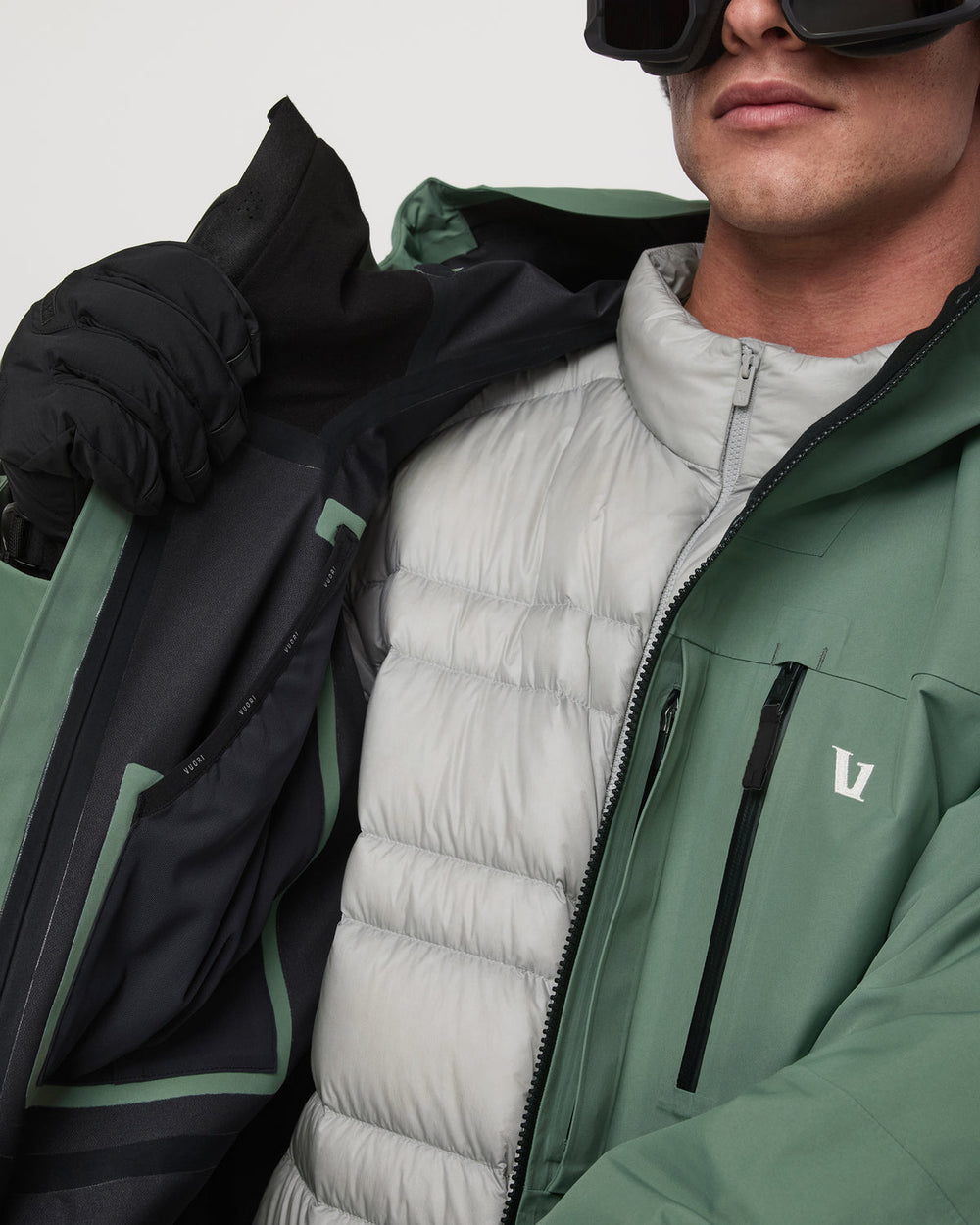 Taika Snow Shell Men's Sea Pine Ski/Board Jacket | Vuori