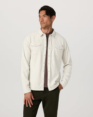 Aspen Shirt Jacket Men's Mushroom Fleece Shirt Jacket | Vuori For sale