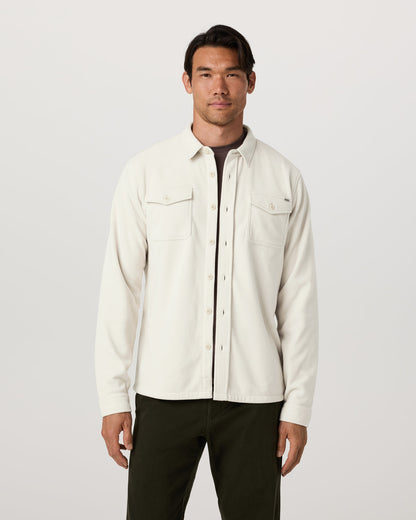 Aspen Shirt Jacket Men's Mushroom Fleece Shirt Jacket | Vuori For sale