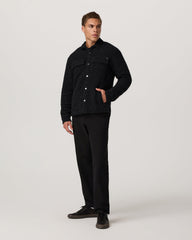 Plymouth Wool Shirt Jacket Dark Black Heather Jacket | Vuori Outlet