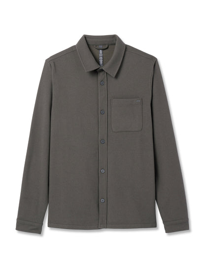 Beldon Shirt Jacket Knit Twill Oregano | Vuori US