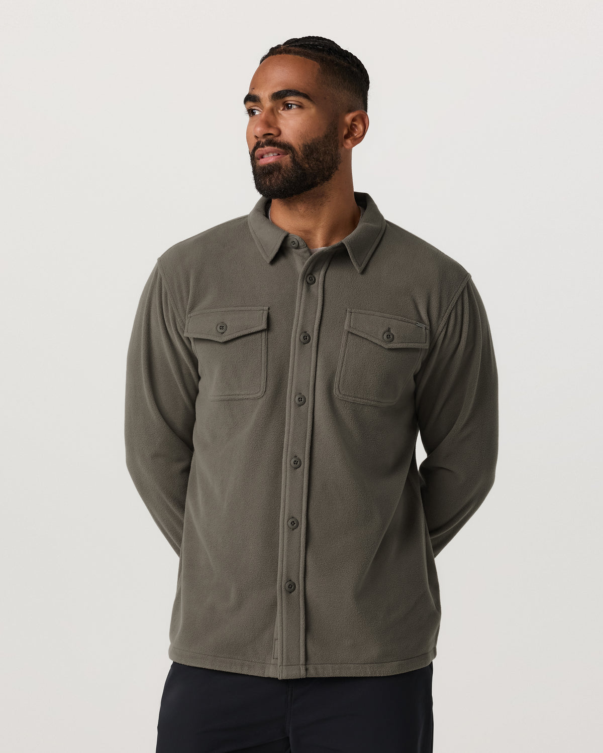 Aspen Shirt Jacket Men's Root Fleece Shirt Jacket | Vuori Clothing