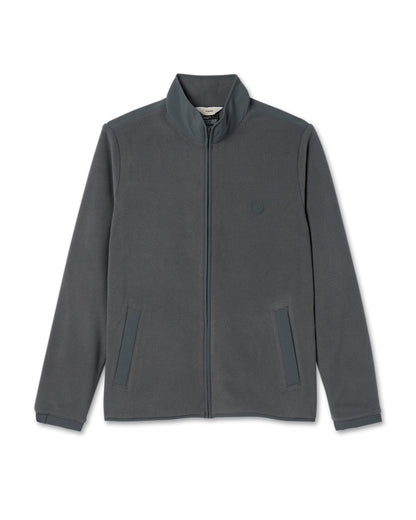 Aspen Full Zip Jacket Dark Pewter Fleece Jacket | Vuori