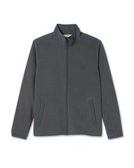 Aspen Full Zip Jacket Dark Pewter Fleece Jacket | Vuori