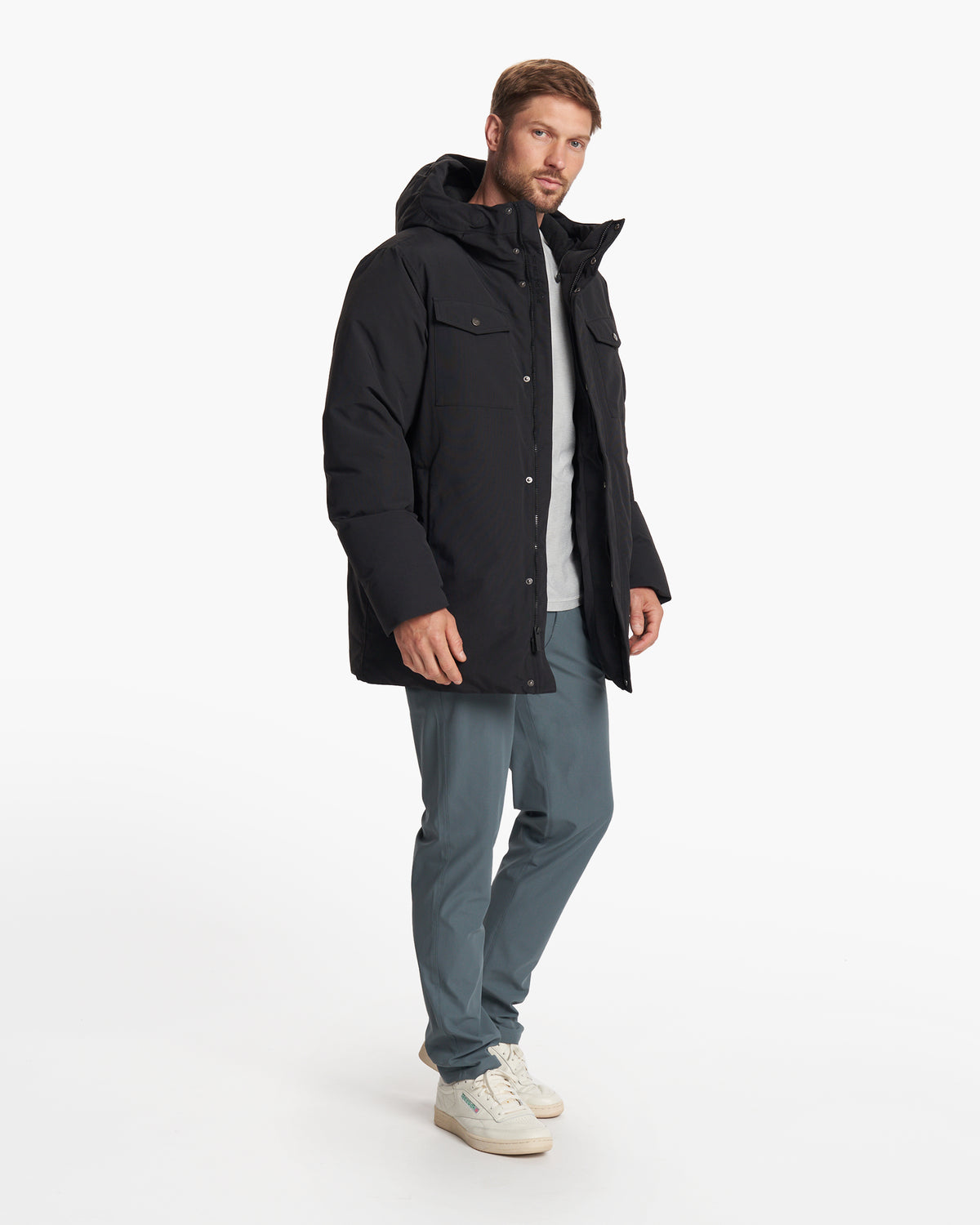 Northmost Insulated Parka Men's Black Down Parka | Vuori On sale
