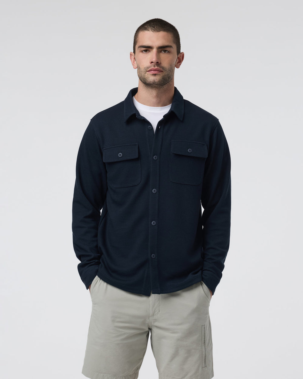 Waffle Shirt Jacket Ink | Vuori For sale