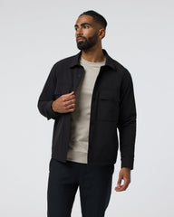 Lawson Tech Shirt Jacket Black | Vuori