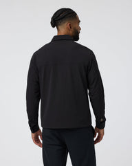 Lawson Tech Shirt Jacket Black | Vuori