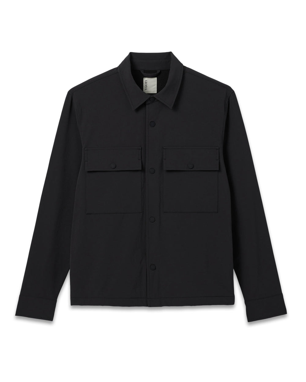 Lawson Tech Shirt Jacket Black | Vuori