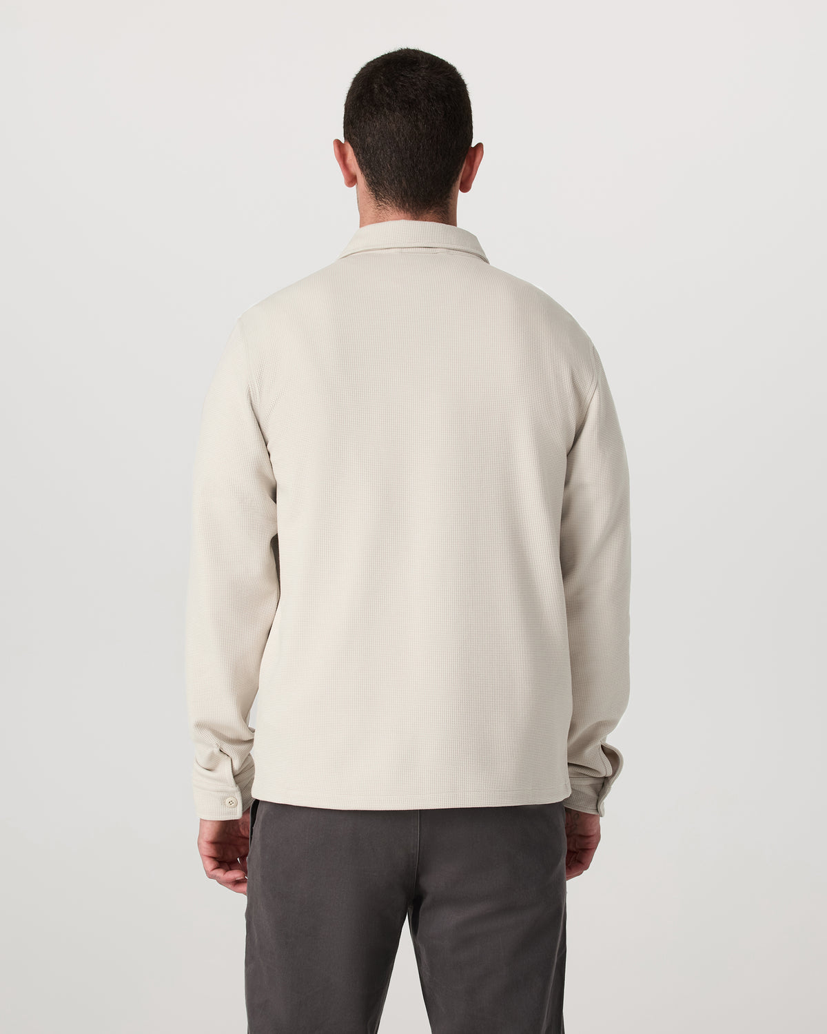 Waffle Shirt Jacket Men's Mushroom Waffle Knit Top | Vuori Discount