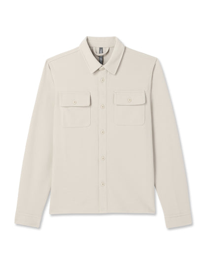 Waffle Shirt Jacket Men's Mushroom Waffle Knit Top | Vuori Discount