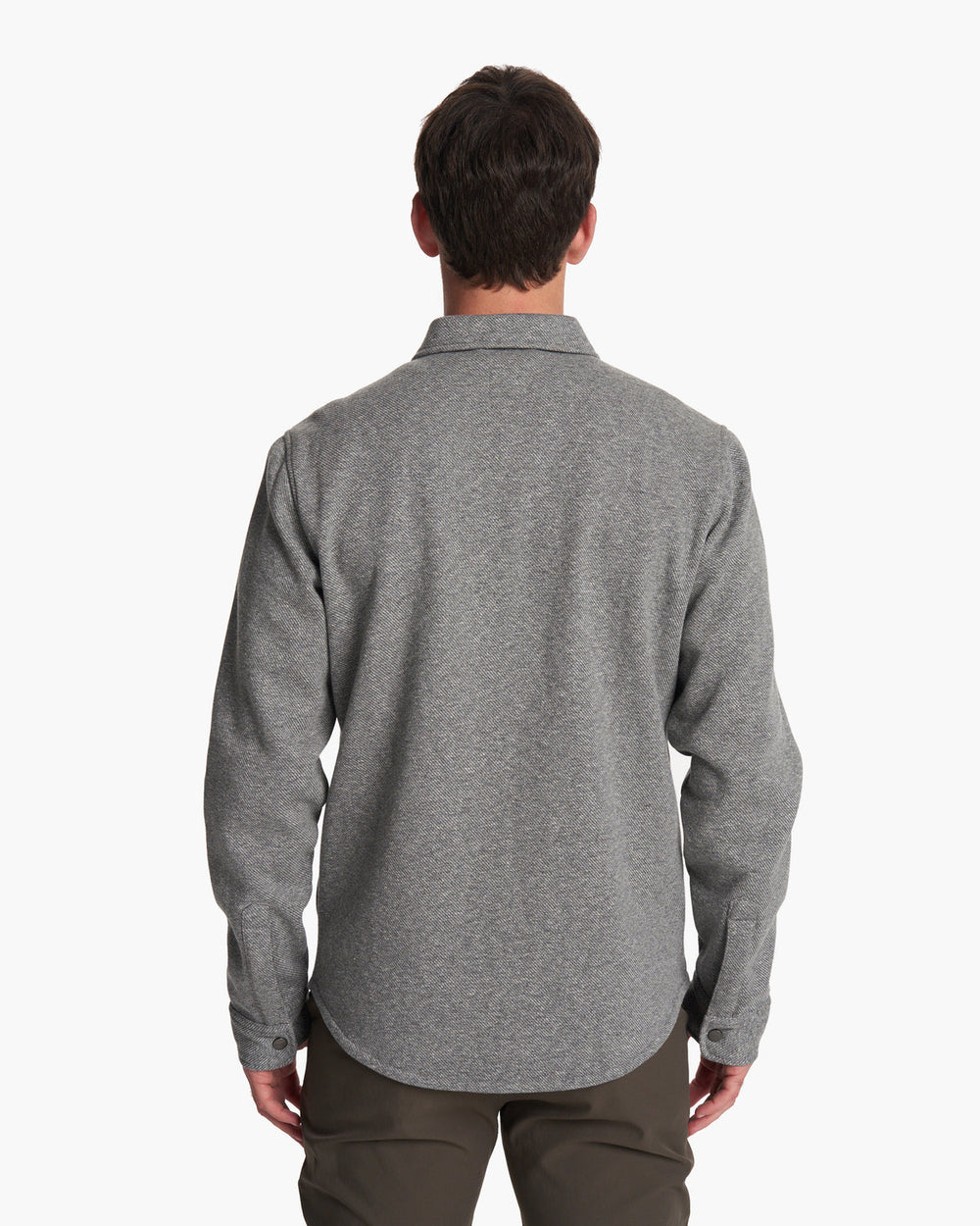 Del Mar Fleece Shirt Jacket Heather Grey Button Down | Vuori Sale