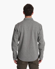 Del Mar Fleece Shirt Jacket Heather Grey Button Down | Vuori Sale
