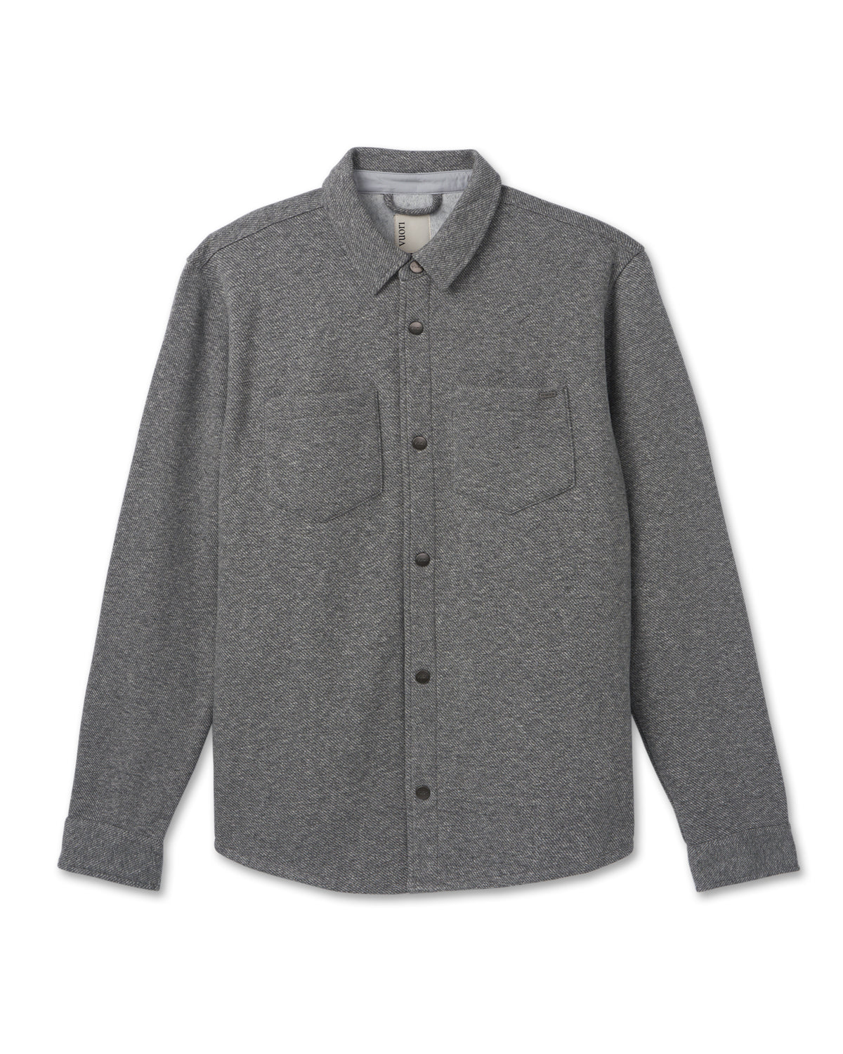 Del Mar Fleece Shirt Jacket Heather Grey Button Down | Vuori Sale
