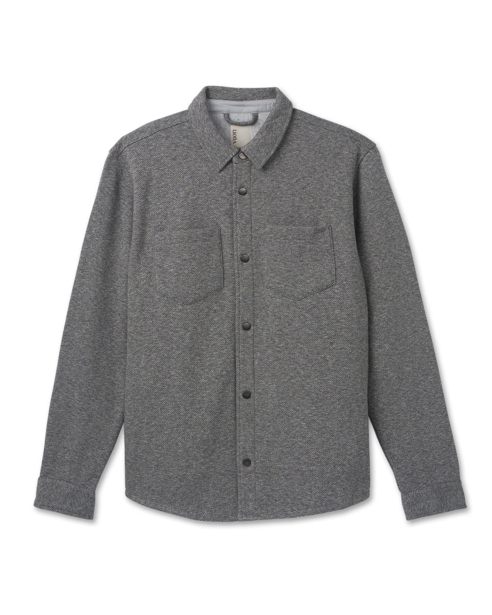 Del Mar Fleece Shirt Jacket Heather Grey Button Down | Vuori Sale