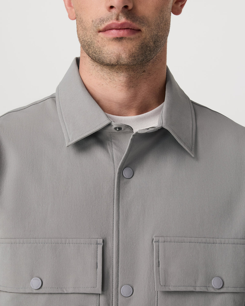 Lawson Tech Shirt Jacket Men's Shiitake Shirt Jacket | Vuori On sale