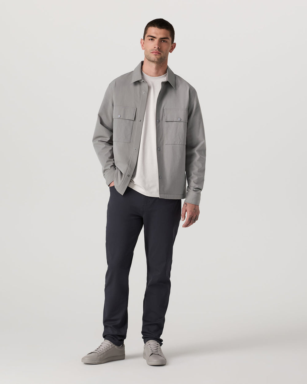 Lawson Tech Shirt Jacket Men's Shiitake Shirt Jacket | Vuori On sale
