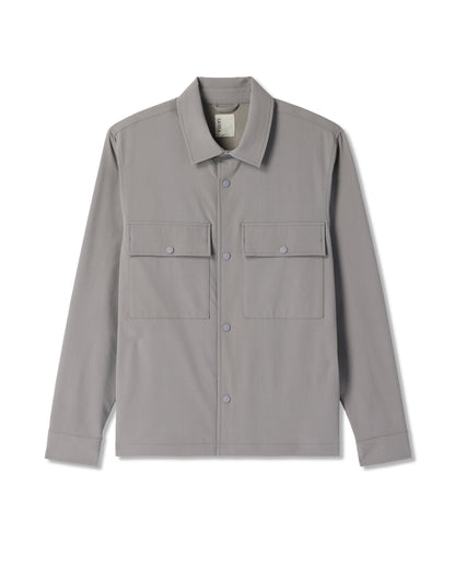 Lawson Tech Shirt Jacket Men's Shiitake Shirt Jacket | Vuori On sale