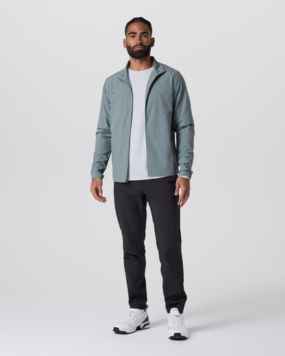 Venture Track Jacket Dusty Blue Linen Texture | Vuori For sale