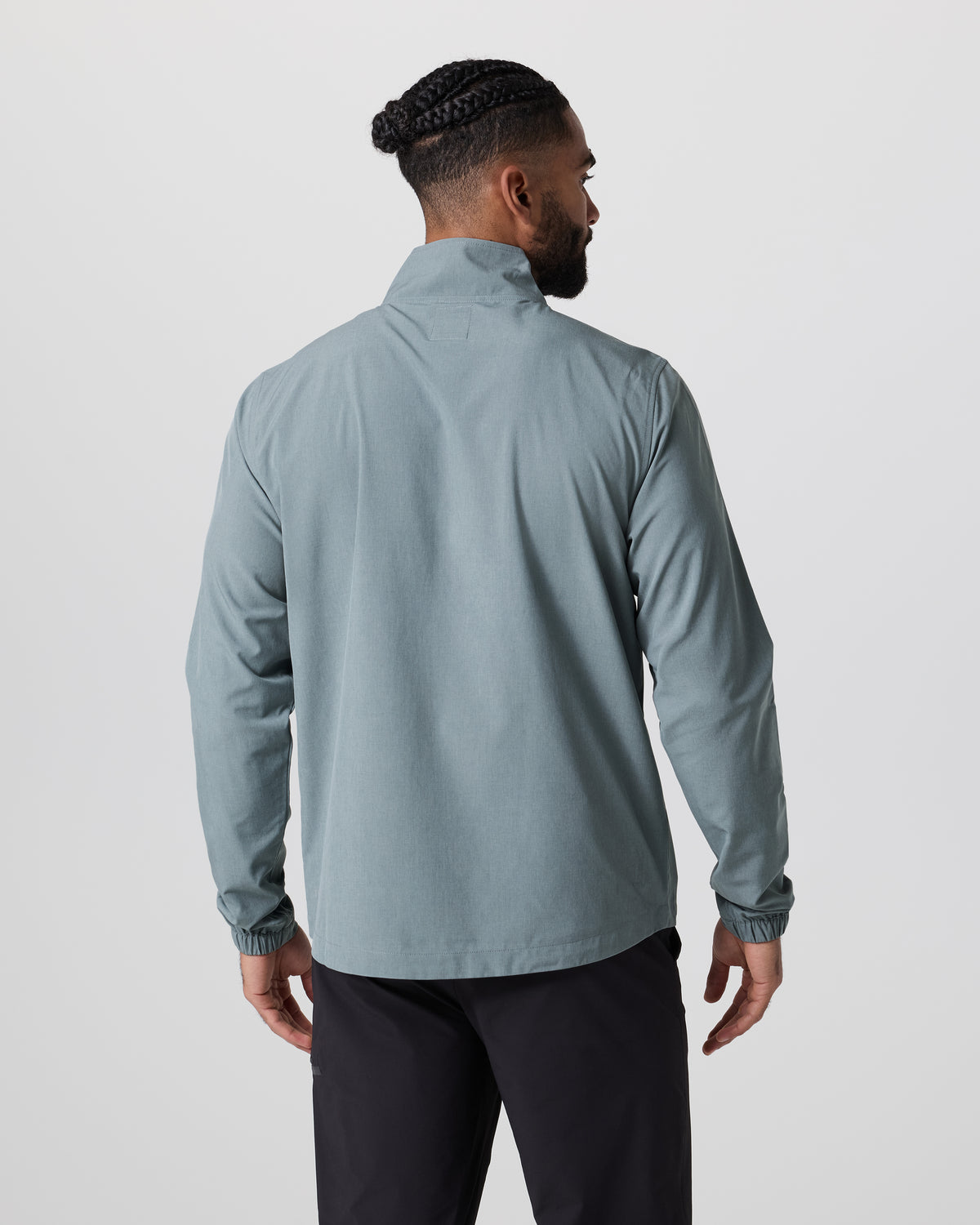 Venture Track Jacket Dusty Blue Linen Texture | Vuori For sale