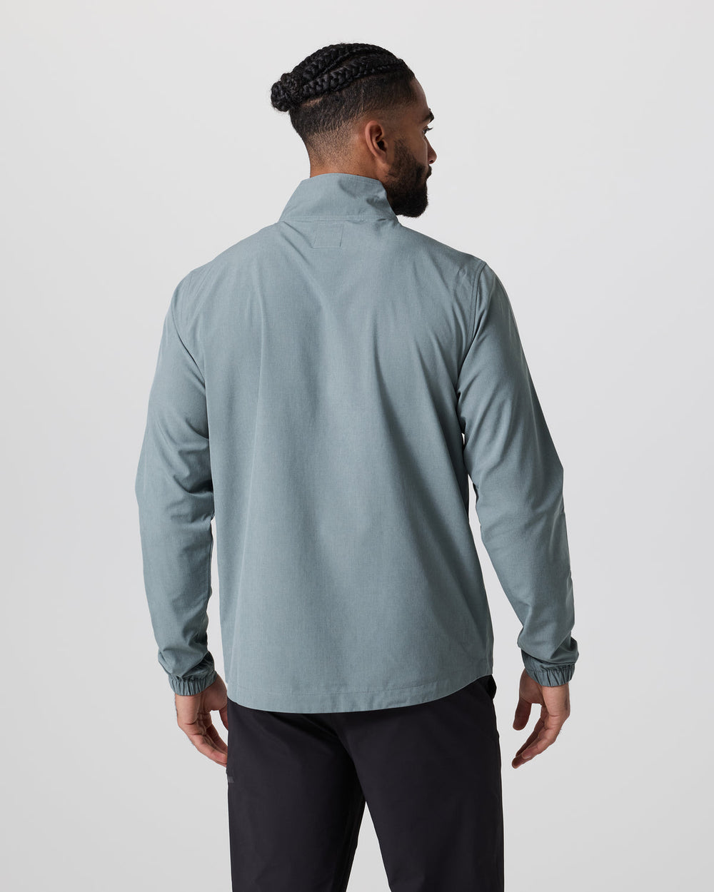 Venture Track Jacket Dusty Blue Linen Texture | Vuori For sale