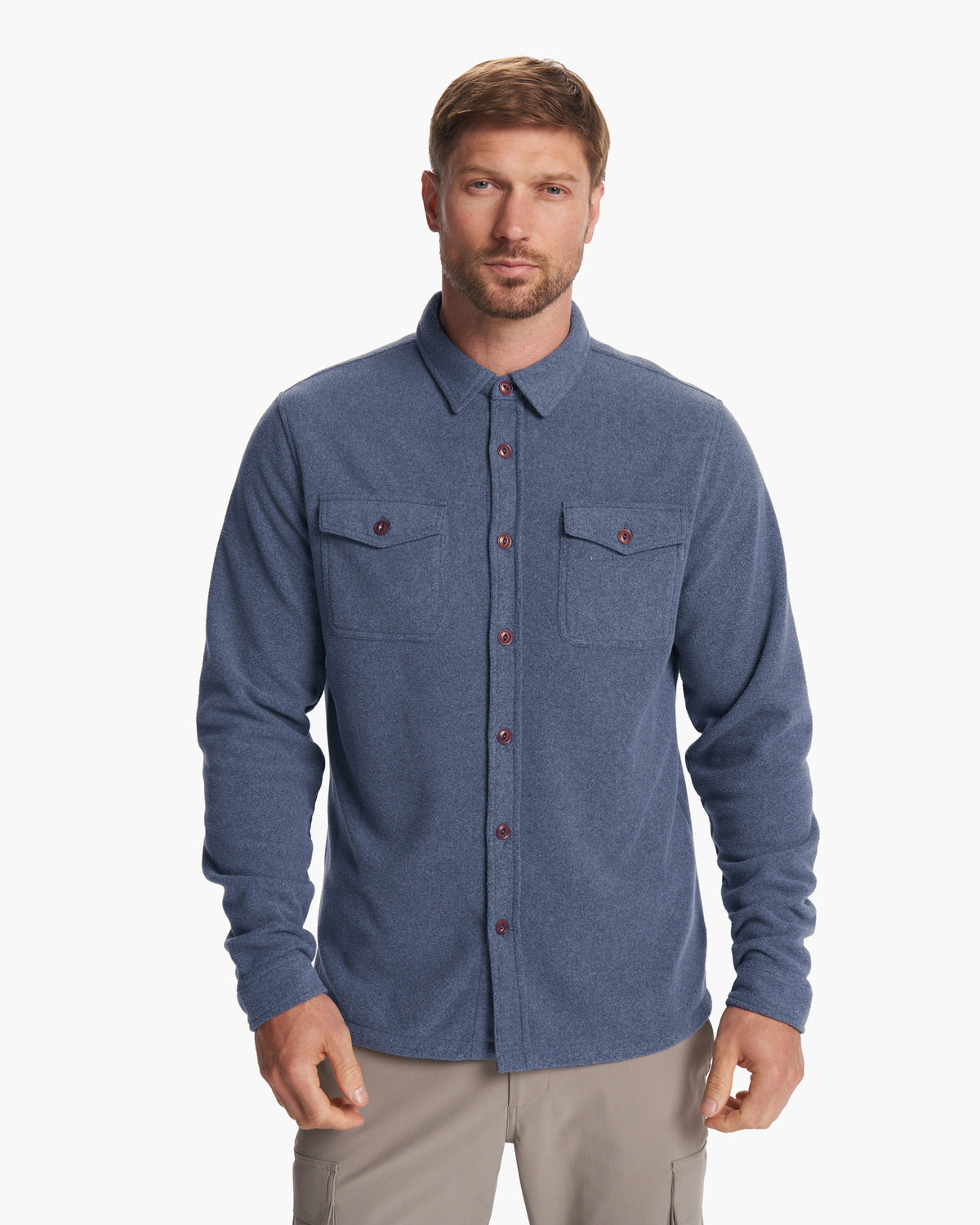 Aspen Shirt Jacket Azure Heather | Vuori Outlet