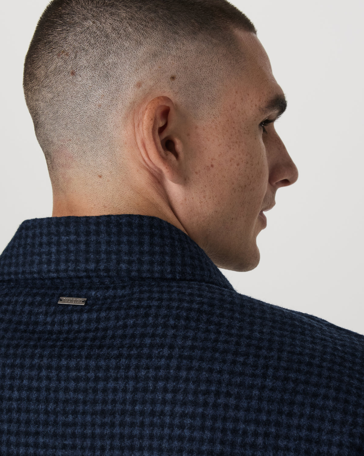 Ridge Natural Shirt Jacket Men's Navy Button-Up Jacket | Vuori US