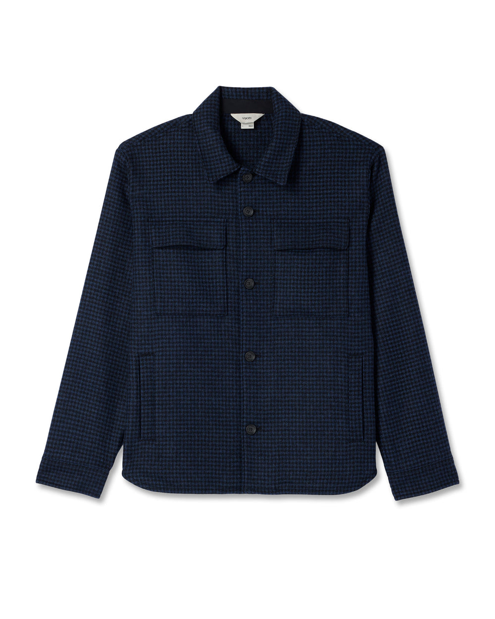 Ridge Natural Shirt Jacket Men's Navy Button-Up Jacket | Vuori US